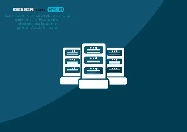 Dataservers web pictogram — Stockvector