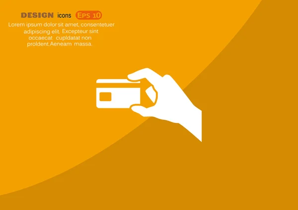 Kredi kartı simgesi — Stok Vektör