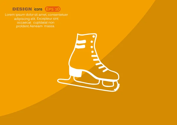 Patines icono web — Vector de stock