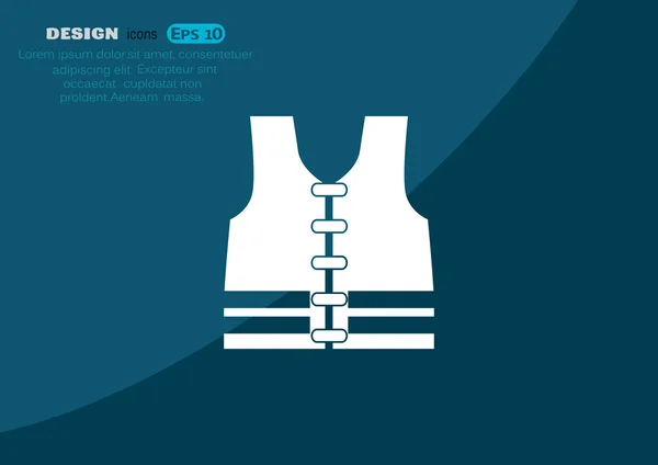 Life jacket web icon — Stock Vector