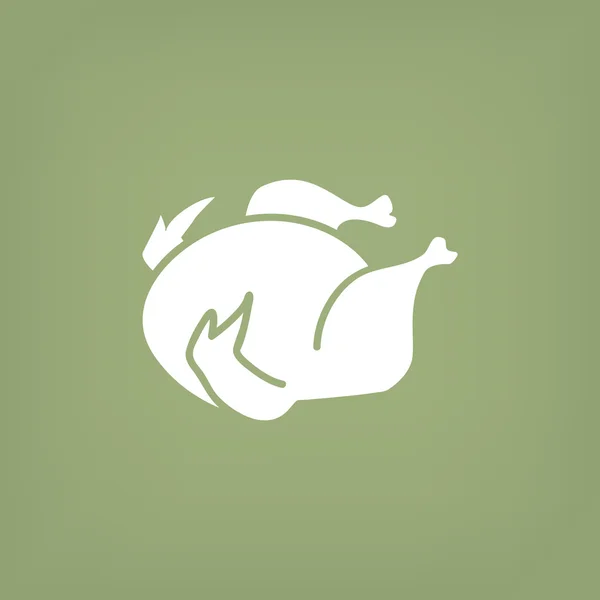 Reasted chicken web icon — стоковый вектор