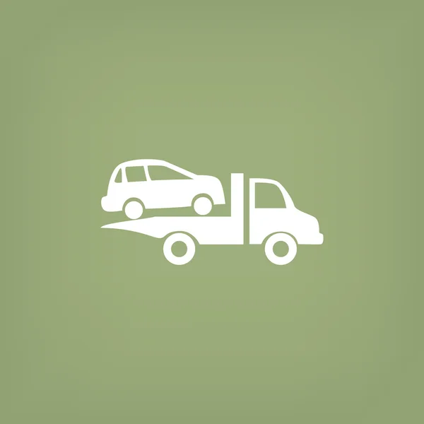 Icono web de evacuación de coches — Vector de stock