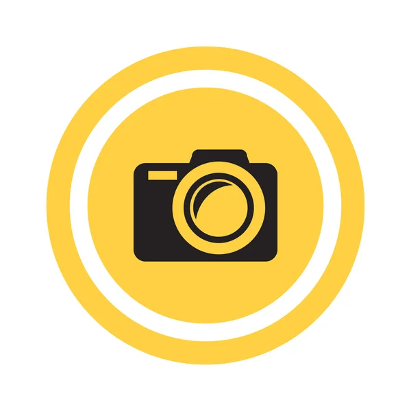 Photo camera simple web icon — Stock Vector
