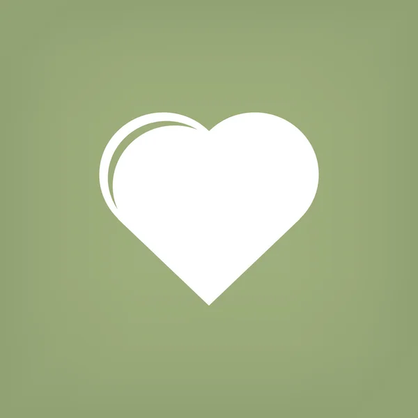 Icono web simple corazón — Vector de stock