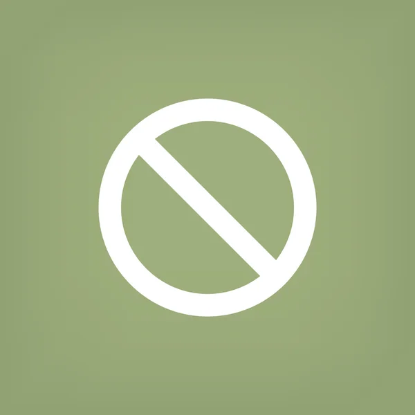 Icona Web del segno di proibizione — Vettoriale Stock