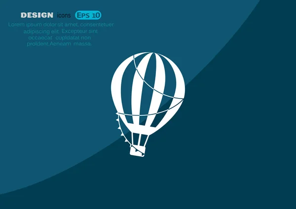 Ikona webové balónku balon — Stockový vektor