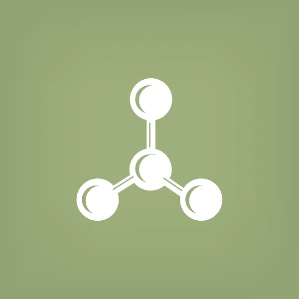 Moleküler bileşik web simgesi — Stok Vektör