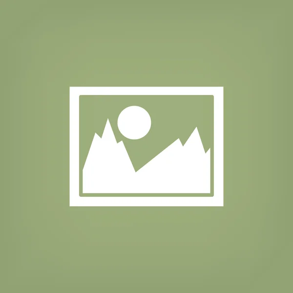 लैंडस्केप छवियाँ वेब प्रतीक, सरल वेक्टर चित्र — स्टॉक वेक्टर