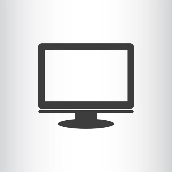 Pantalla de monitor en blanco — Archivo Imágenes Vectoriales