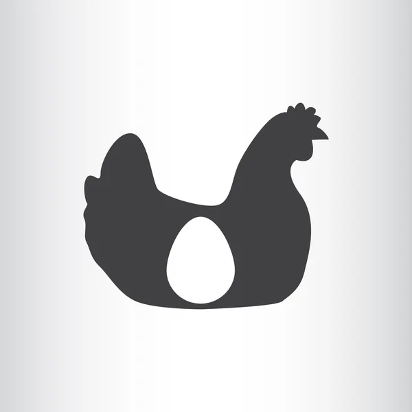 Преміум курка та яйце — стоковий вектор
