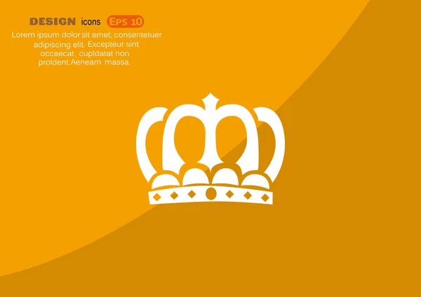 Crown VIP-ikon – stockvektor
