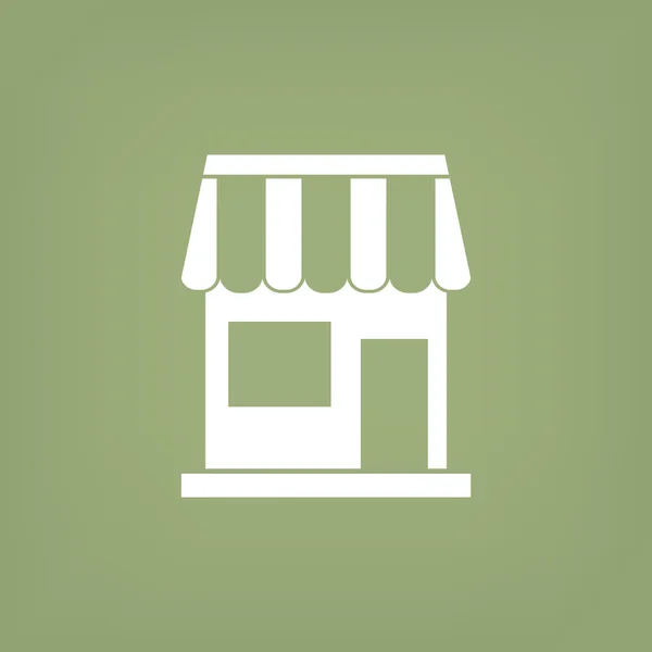 Esquema simple signo de tienda — Vector de stock