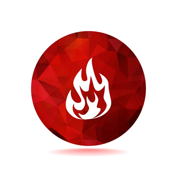 Fire flames ikonen — Stock vektor