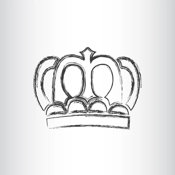 Vintage crown icon — Stock Vector