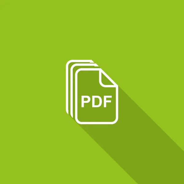 PDF-bestanden, web pictogram — Stockvector
