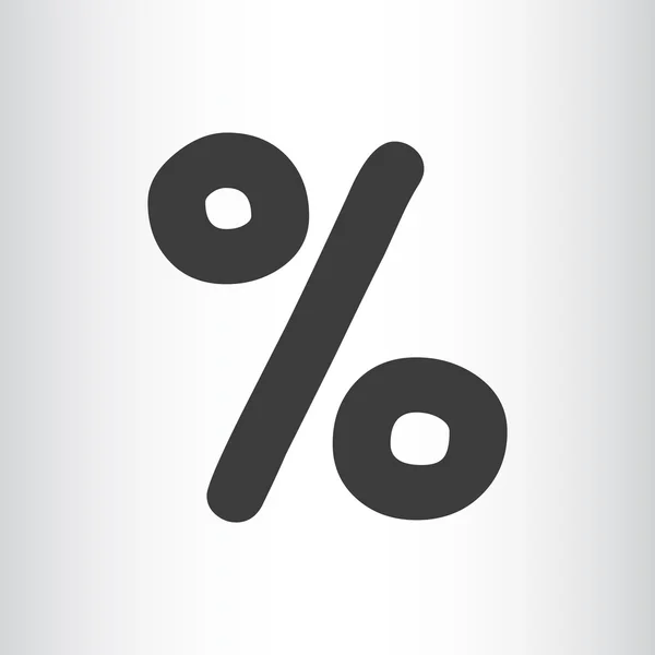 Percentage, web pictogram — Stockvector