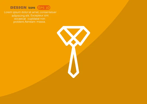 Εικονίδιο απλό web κόμπους γραβάτα — Διανυσματικό Αρχείο