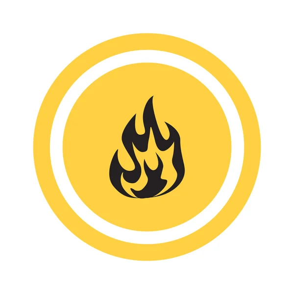 Fire flames icon — Stock Vector