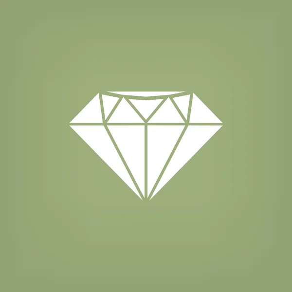 Diamante, ícone da Web — Vetor de Stock