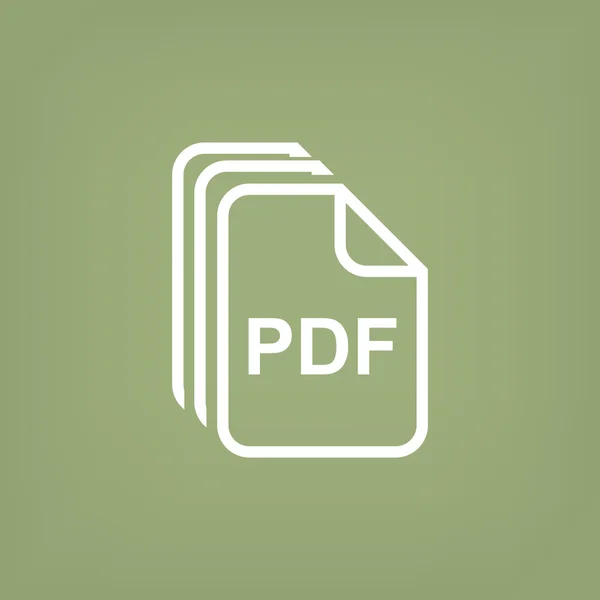 Arquivos PDF ícone web simples — Vetor de Stock