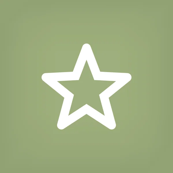 Icono web estrella simple — Vector de stock