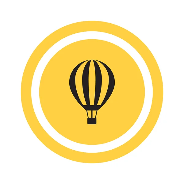 Balloon journey, web icon — Stock Vector