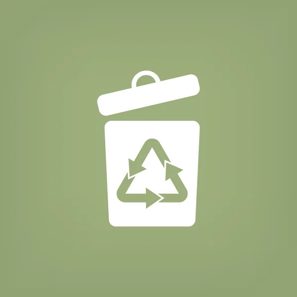 Simbolo di riciclaggio dei rifiuti — Vettoriale Stock