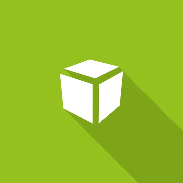 Cubo icono web — Vector de stock