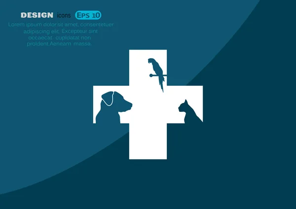 Concepto de logotipo veterinario — Vector de stock