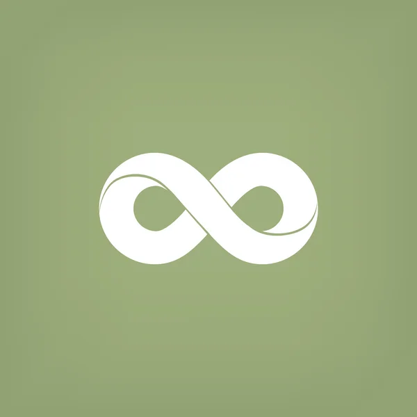 Infinity symboolpictogram web — Stockvector