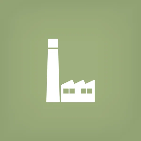 Fabrieksgebouwen web pictogram — Stockvector