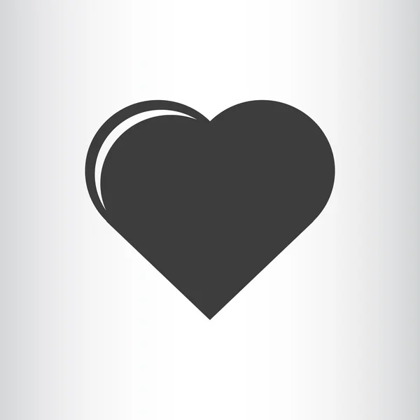 Icono web simple corazón — Vector de stock