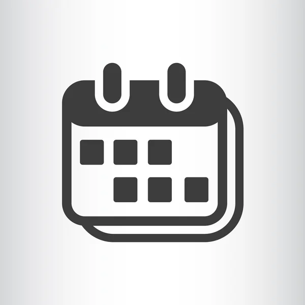 White calendar icon — Stock Vector