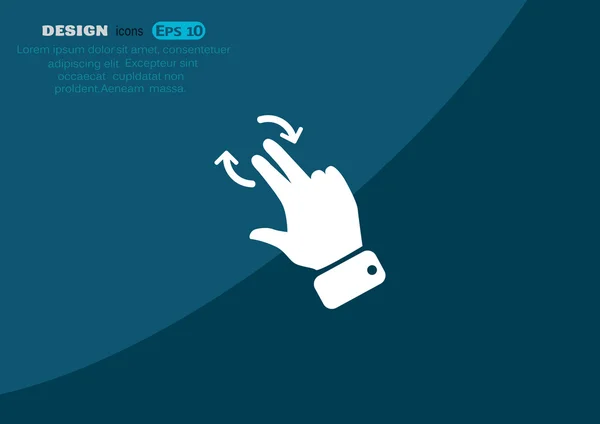 Touch scherm web-pictogram — Stockvector