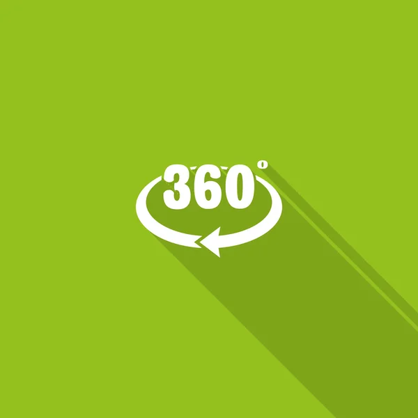 Icono de 360 grados — Vector de stock