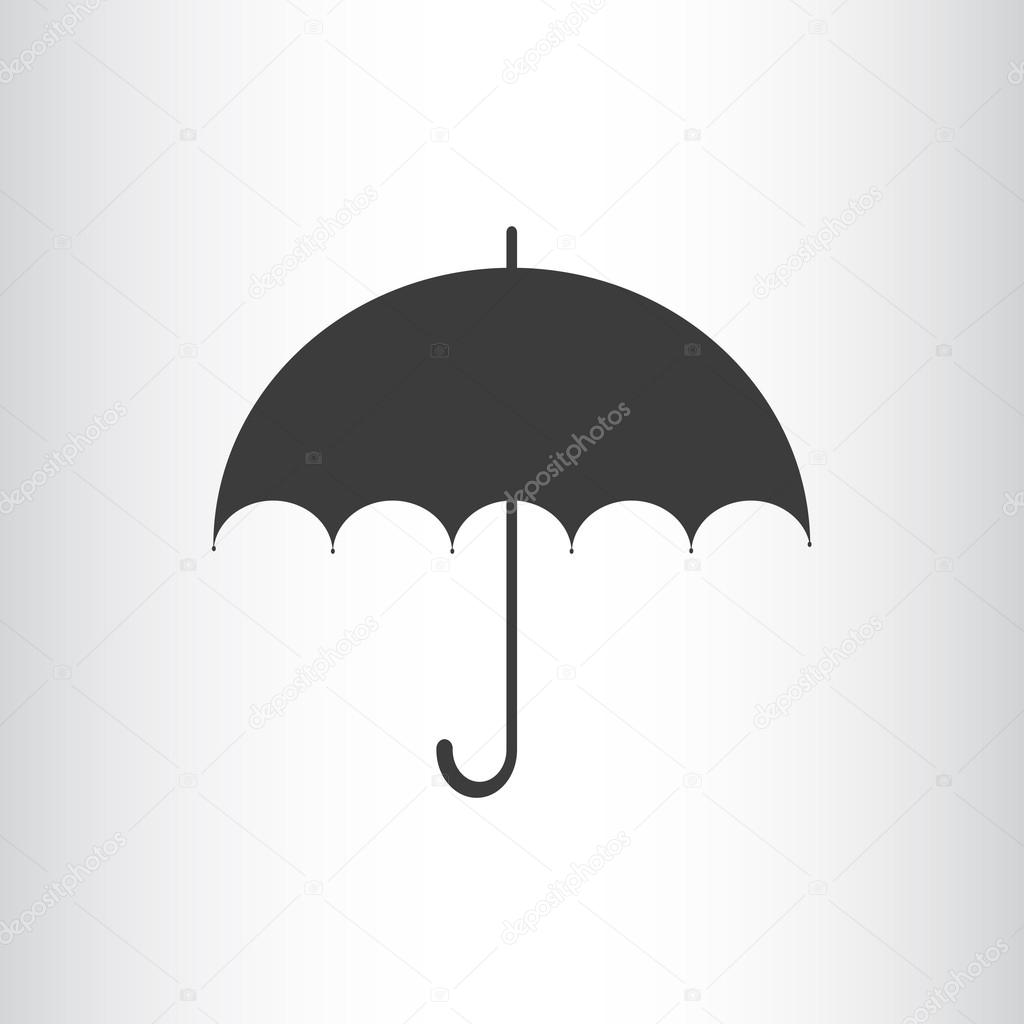 Simple outline umbrella