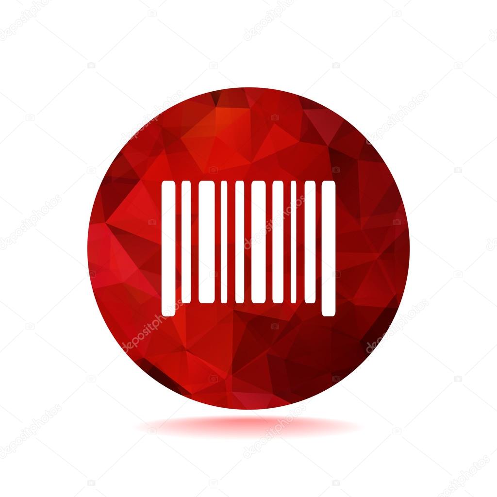 Simple barcode web icon