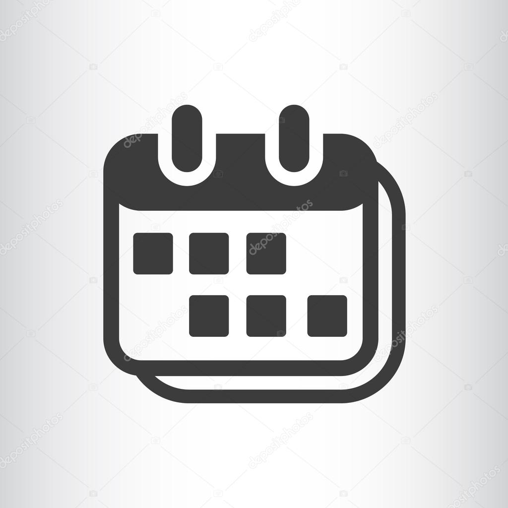 White calendar icon