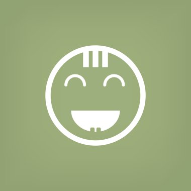 Mutlu bir çocuk yüzü doodle