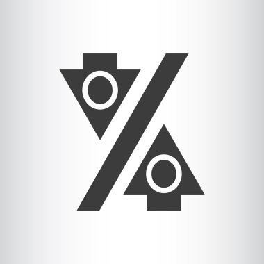 Yüzde işareti ile okları