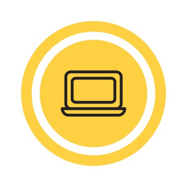 Basit dizüstü web simgesi