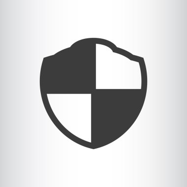 Basit kalkan web simgesi, koruma kavramı