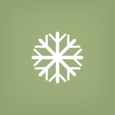 Kar tanesi basit web simgesi