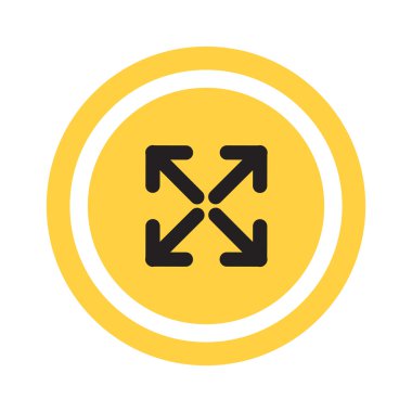 Kare simgesi dört ok