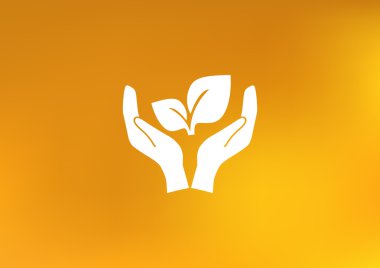 çevre koruma bir el işareti Filiz