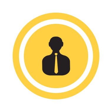 İşadamı siluet web simgesi