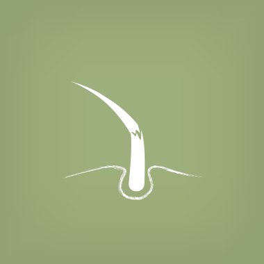 Hasarlı saçın web simgesi