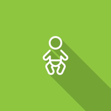 Basit çizgiler bebek bebek simge