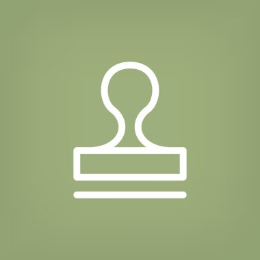 Mühür stamper kavramı simgesi