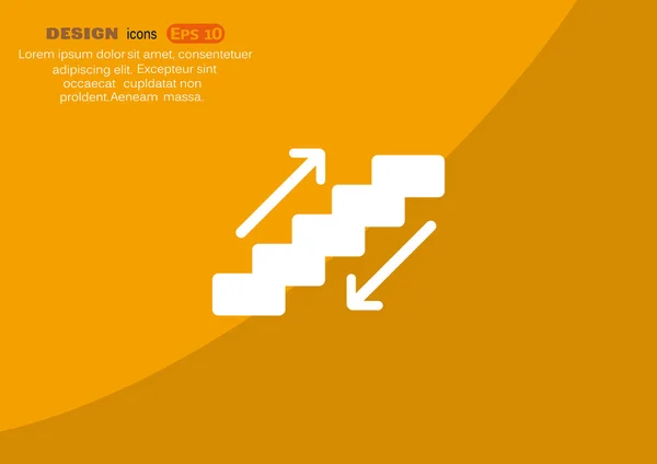 Escalera, icono web — Archivo Imágenes Vectoriales